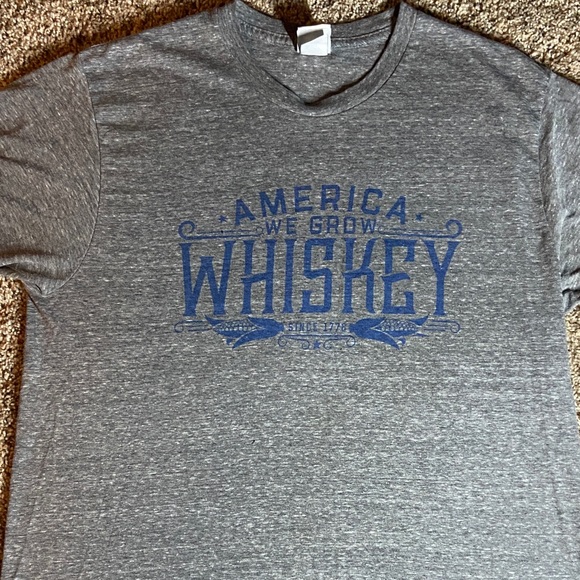 rural cloth Tops - Heather Gray Whiskey Graphic Tee